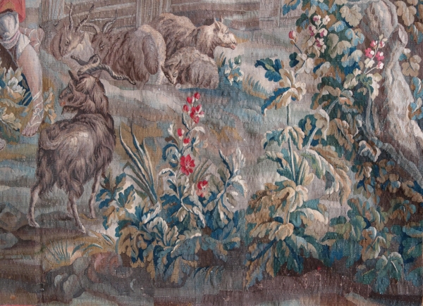 Polychromatic Aubusson tapestry, mid 18th century - 248cm x 256cm
