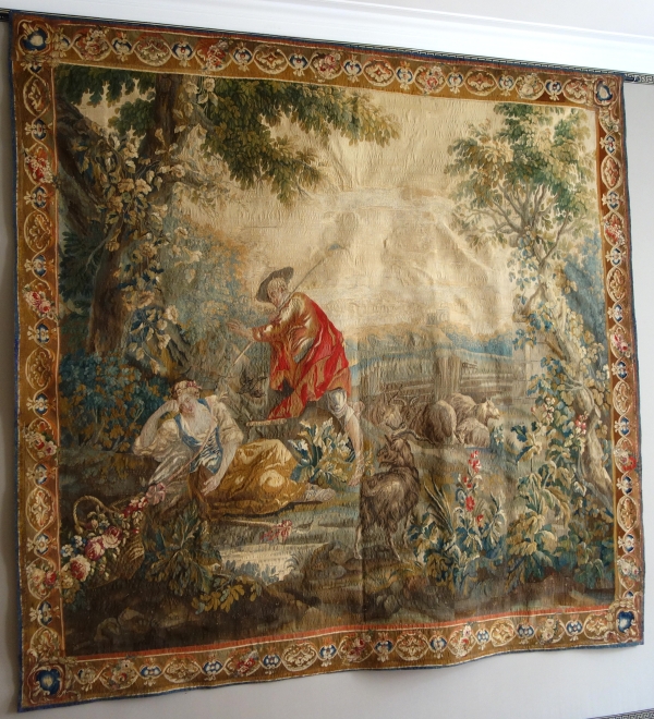 Polychromatic Aubusson tapestry, mid 18th century - 248cm x 256cm