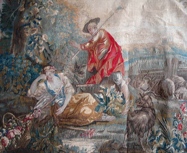 Polychromatic Aubusson tapestry, mid 18th century - 248cm x 256cm