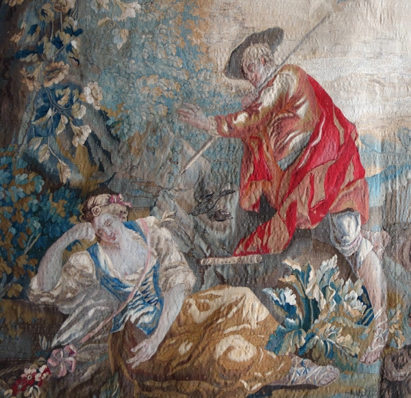 Polychromatic Aubusson tapestry, mid 18th century - 248cm x 256cm