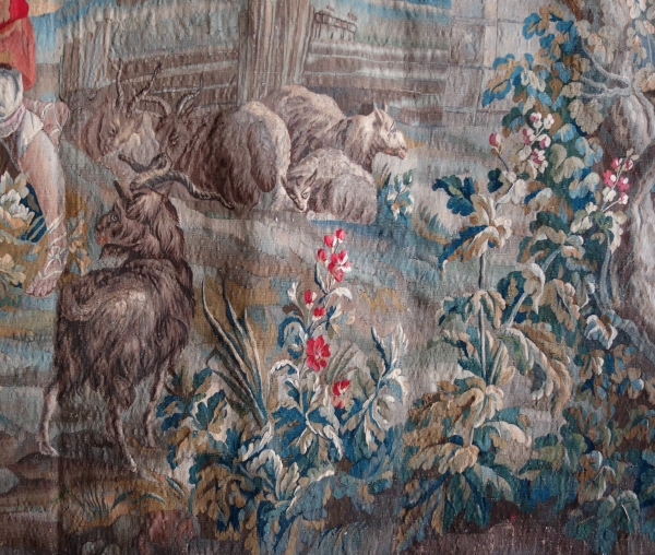 Polychromatic Aubusson tapestry, mid 18th century - 248cm x 256cm