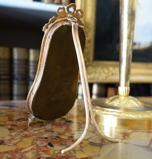 Louis XVI style mahogany and ormolu thermometer circa 1900
