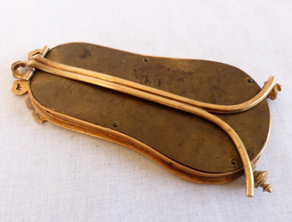 Louis XVI style mahogany and ormolu thermometer circa 1900