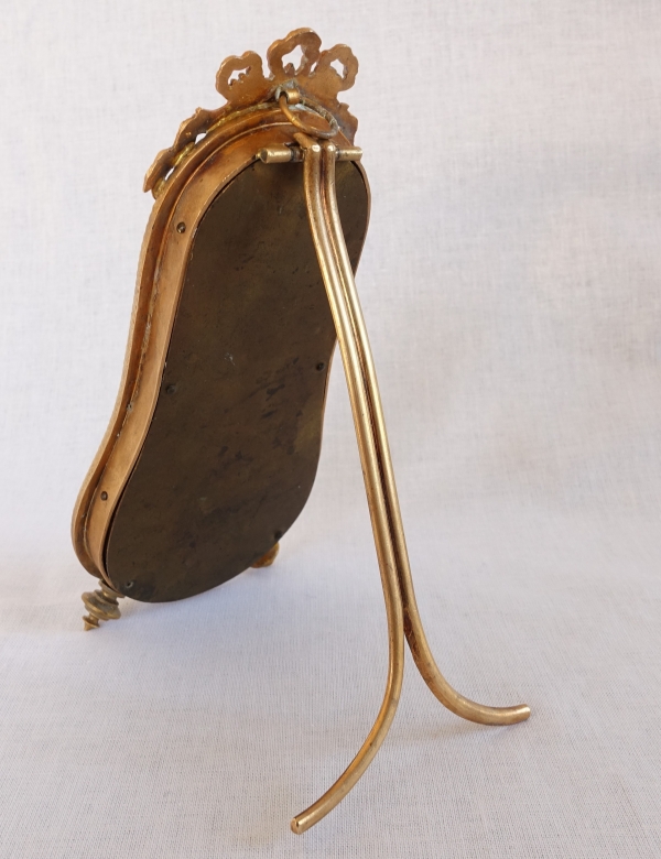 Louis XVI style mahogany and ormolu thermometer circa 1900