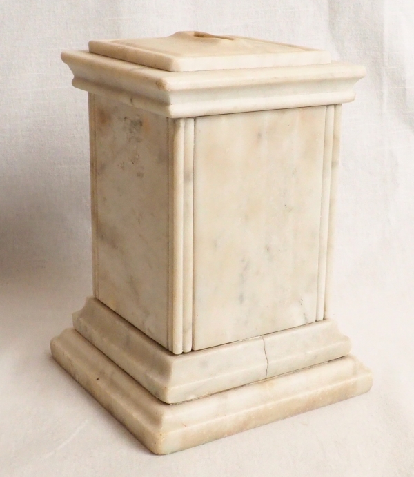 Marble and bronze collection box for a church, 19th century