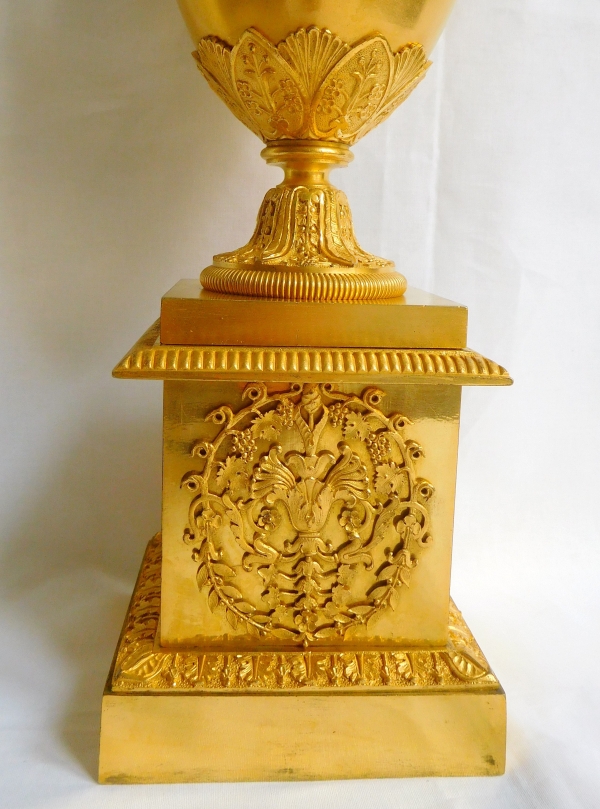 Tall Empire ormolu ornamental vase, early 19th century circa 1820