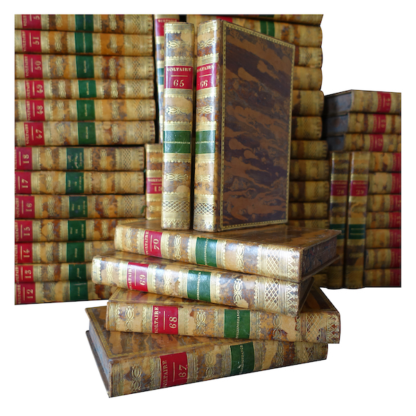 Voltaire complete work - 70 volumes - 1834