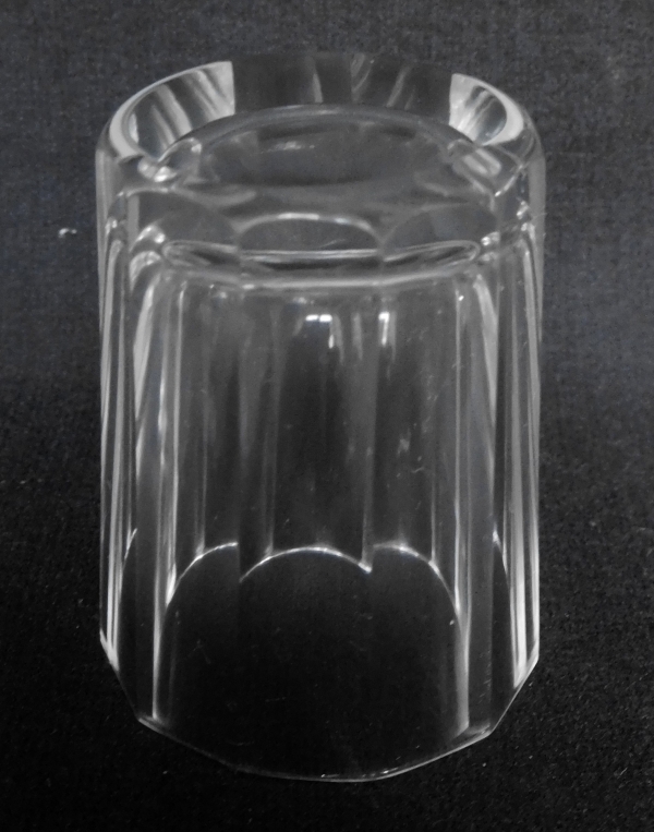 6 gobelets / verres à liqueur, cristal de Baccarat d'époque fin XIX siècle (proche modèle Malmaison)