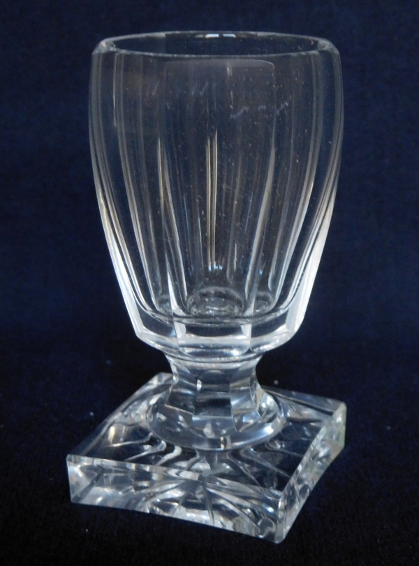 6 crystal liquor glasses, Baccarat / Le Creusot, early 19th century circa 1830