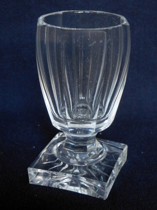 6 crystal liquor glasses, Baccarat / Le Creusot, early 19th century circa 1830