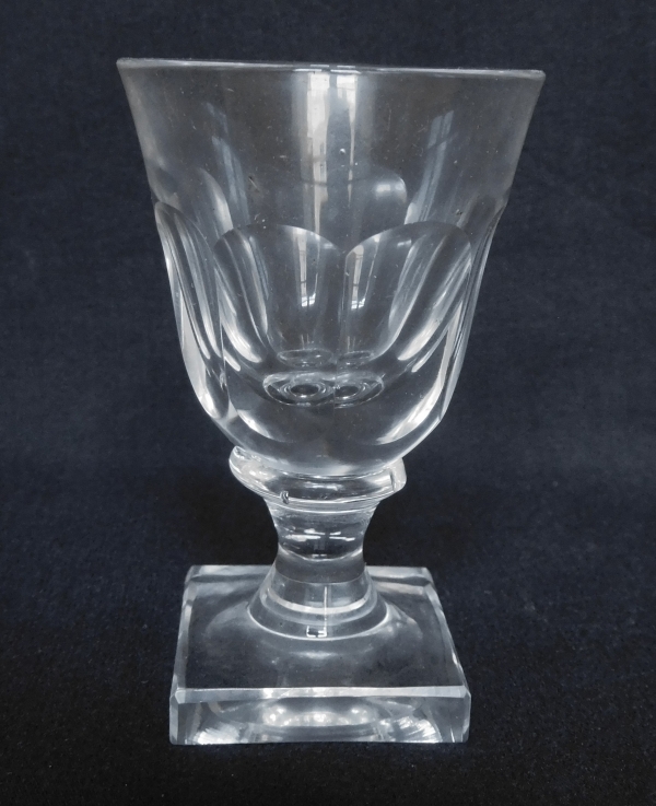 6 Baccarat crystal / Le Creusot liquor glasses, mid 19th century circa 1840