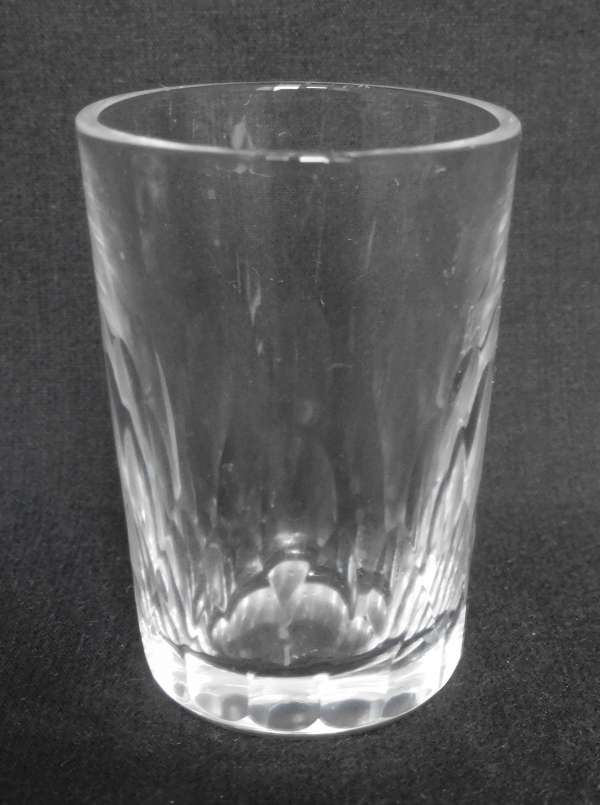 6 Baccarat crystal liquor glasses, Richelieu pattern, late 19th century