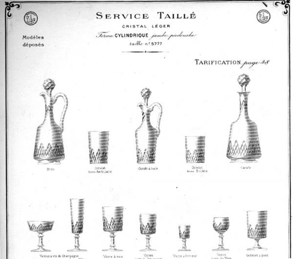 Série de 6 verres à vin du Rhin en cristal de Baccarat overlay rouge, modèle Champigny Richelieu