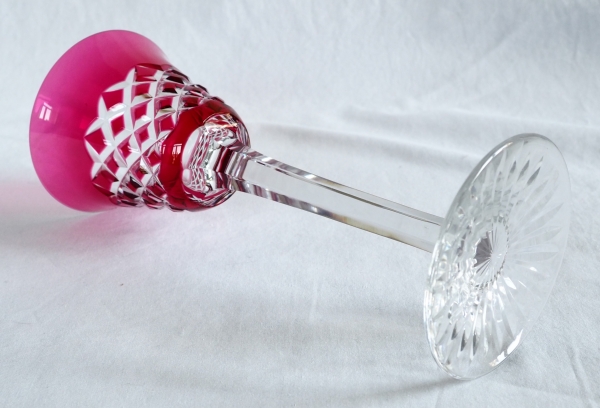 Set of 6 Baccarat crystal hock glasses, Burgos pattern - 19.5cm