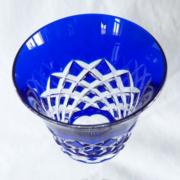 Set of 6 Baccarat crystal hock glasses, Burgos pattern - 19.5cm