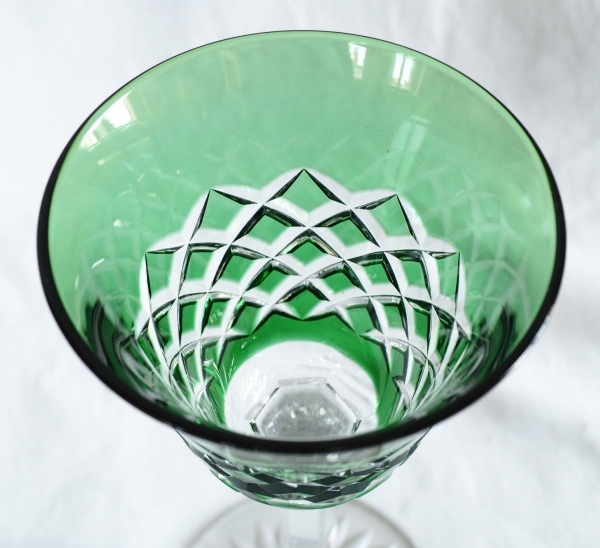 Set of 6 Baccarat crystal hock glasses, Burgos pattern - 19.5cm
