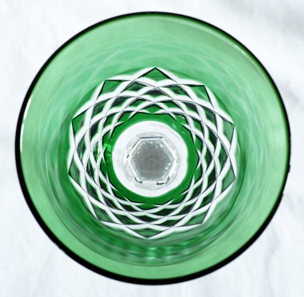 Set of 6 Baccarat crystal hock glasses, Burgos pattern - 19.5cm