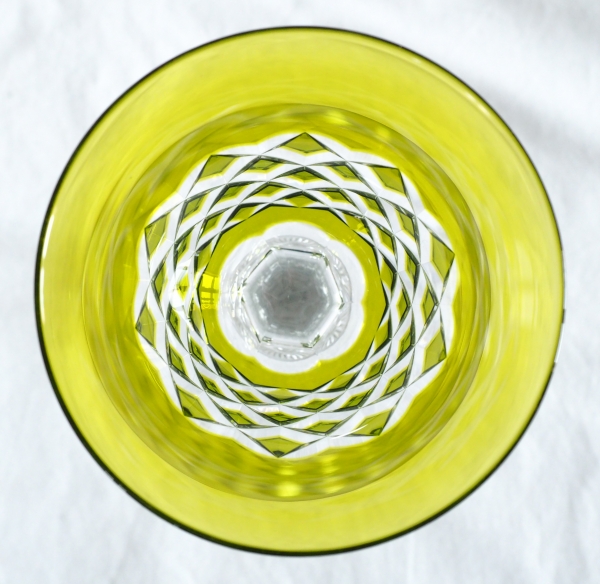 Set of 6 Baccarat crystal hock glasses, Burgos pattern - 19.5cm