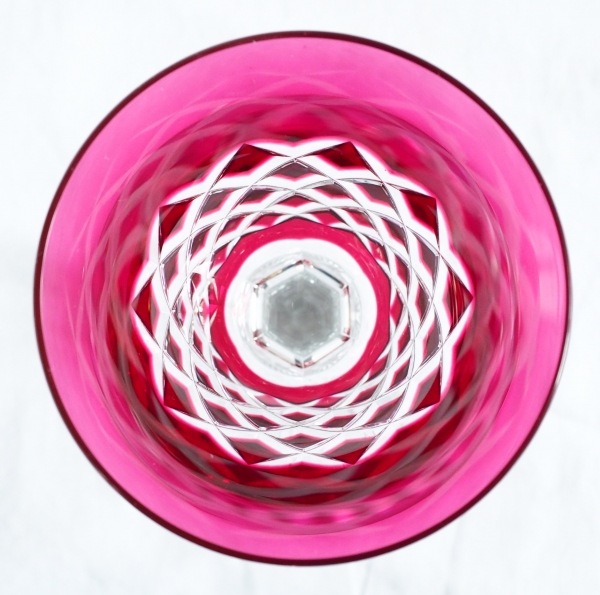 Set of 6 Baccarat crystal hock glasses, Burgos pattern - 19.5cm