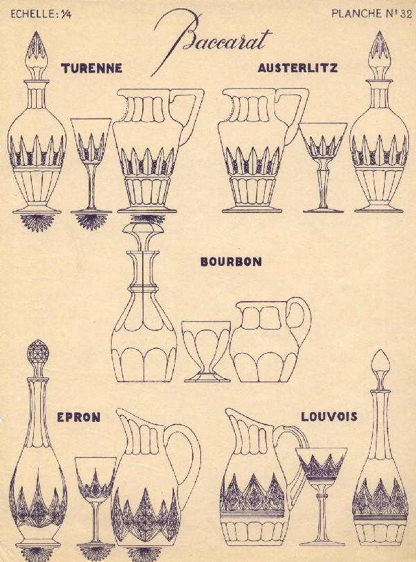Série de 6 verres à vin du Rhin en cristal de Baccarat, modèle Epron, overlay bleu cobalt