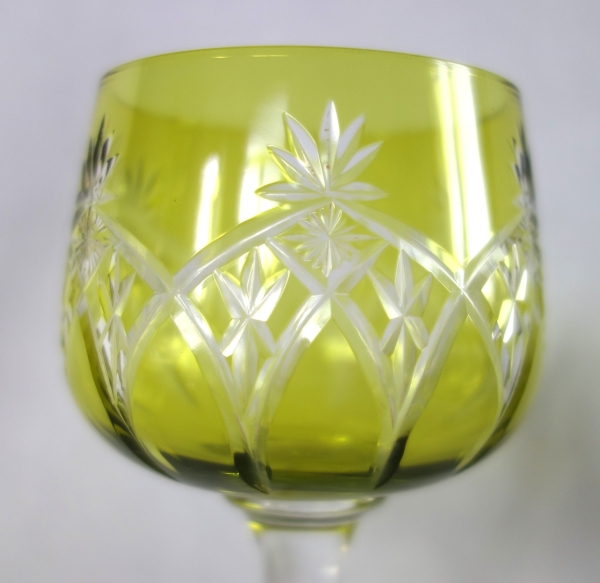 6 verres à vin du Rhin Roemers en cristal de Baccarat - forme 8738 taille 9254