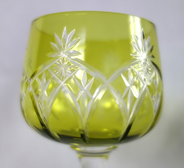6 verres à vin du Rhin Roemers en cristal de Baccarat - forme 8738 taille 9254
