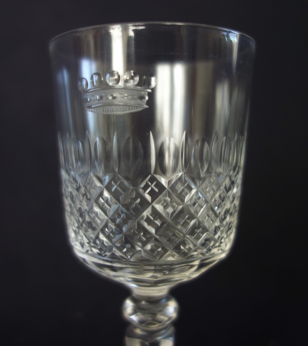Baccarat crystal port set, crown of baron - 8 pieces
