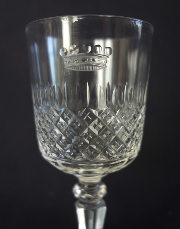 Baccarat crystal port set, crown of baron - 8 pieces