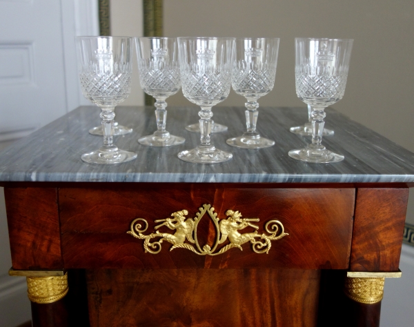 Baccarat crystal port set, crown of baron - 8 pieces