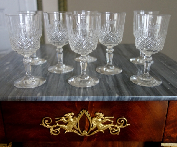 Baccarat crystal port set, crown of baron - 8 pieces