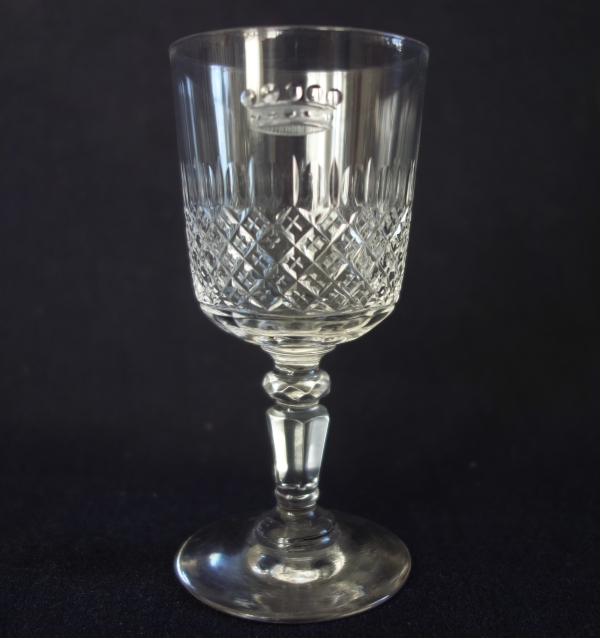 Baccarat crystal port set, crown of baron - 8 pieces