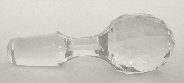 Rare aiguière en cristal de Baccarat, modèle Juigné, monture en argent massif, poinçon Minerve