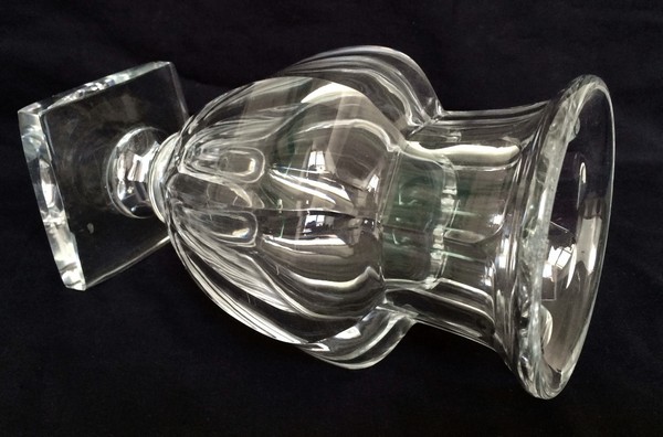 Baccarat crystal vase, Medicis shape, Malmaison pattern - signed