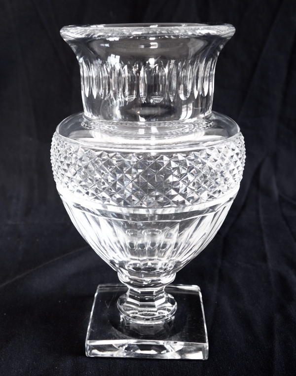 Vase Medicis en cristal de Baccarat, reproduction Musée de Baccarat - signé