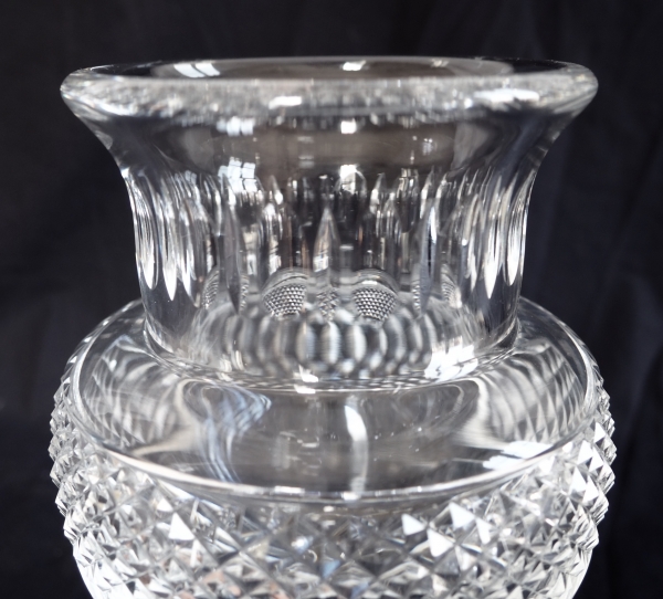 Vase Medicis en cristal de Baccarat, reproduction Musée de Baccarat - signé