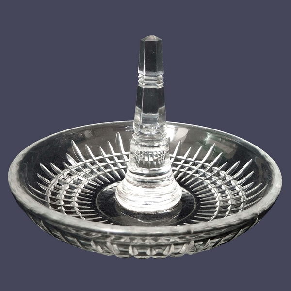 Baccarat crystal ring holder, Nancy pattern