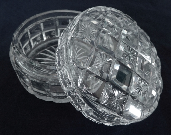 Large Baccarat crystal powder box