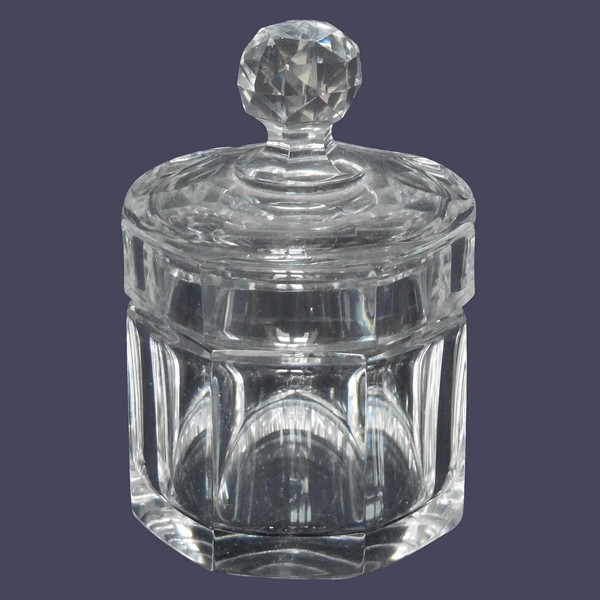 Boîte à poudre en cristal de Baccarat modèle Malmaison