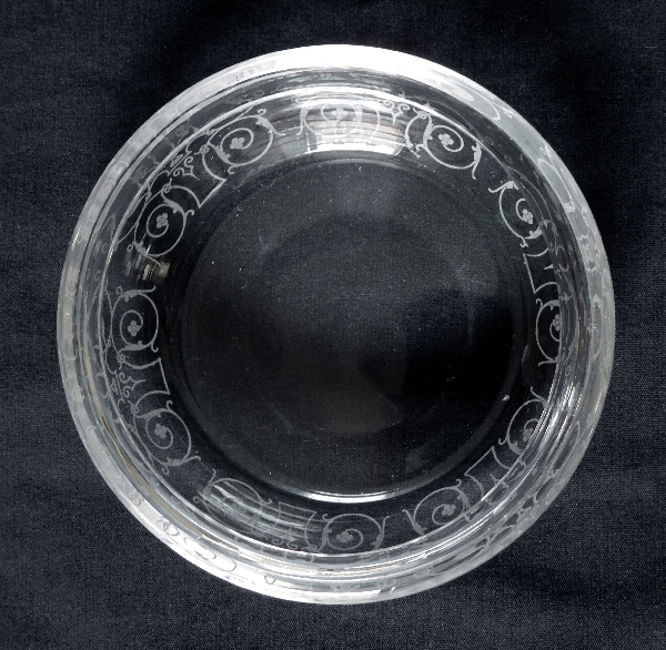 Baccarat crystal powder box or candy box, Michelangelo pattern
