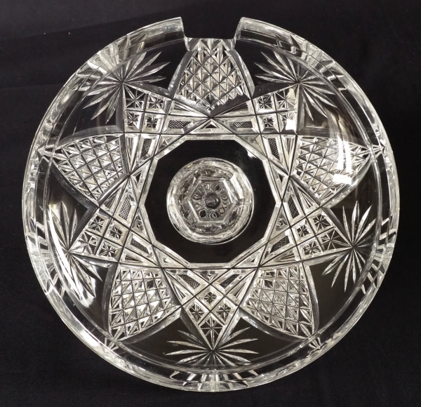 Large Baccarat crystal punch serving bowl bol, late 19th century
