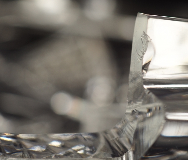 Large Baccarat crystal punch serving bowl bol, late 19th century