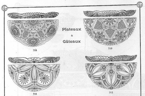 Large Baccarat crystal punch serving bowl bol, late 19th century