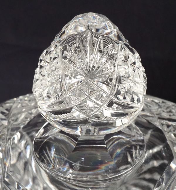Large Baccarat crystal punch serving bowl bol, late 19th century