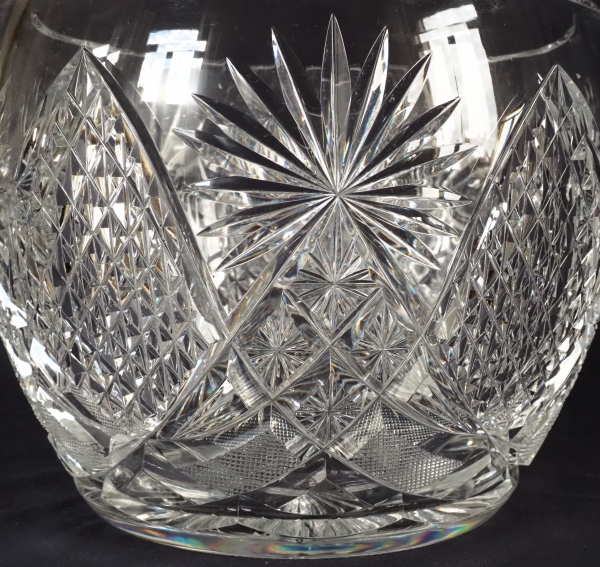 Large Baccarat crystal punch serving bowl bol, late 19th century