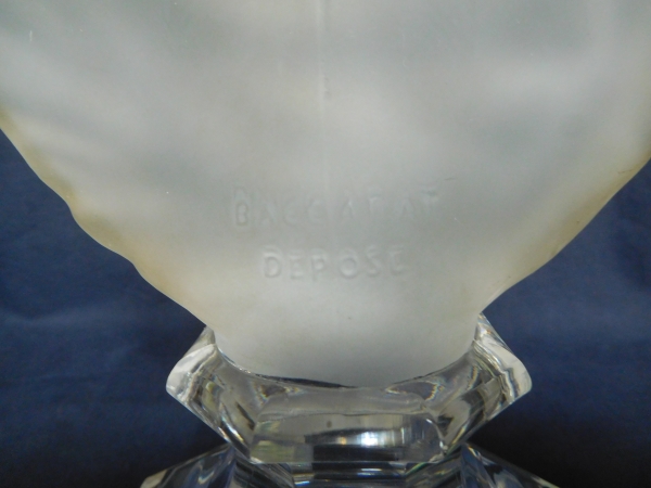 Baccarat crystal bust of the Christ, signed, 19th century production