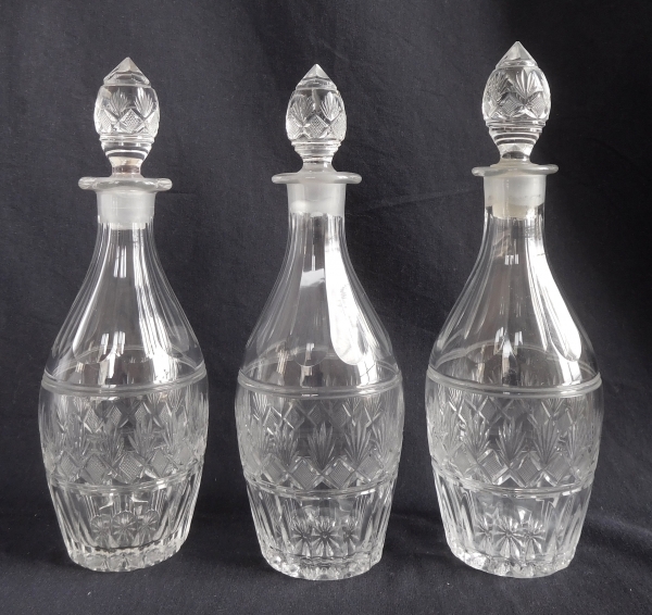 Empire Le Creusot crystal and ormolu liquor set, early 19th century