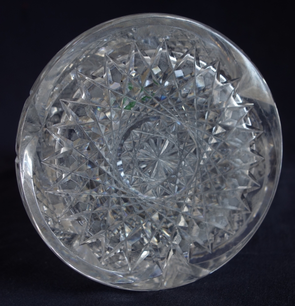 Canette, broc, carafe en cristal de Baccarat richement taillé vers 1900