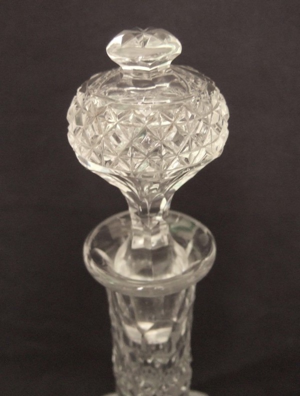 Baccarat crystal decanter, original sticker