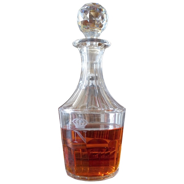 Baccarat crystal bottle, Napoleon III's Imperial tableware - mid 19th century