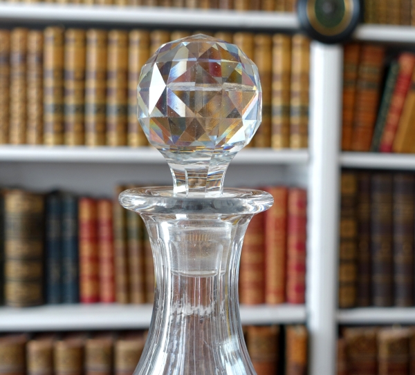 Baccarat crystal bottle, Napoleon III's Imperial tableware - mid 19th century